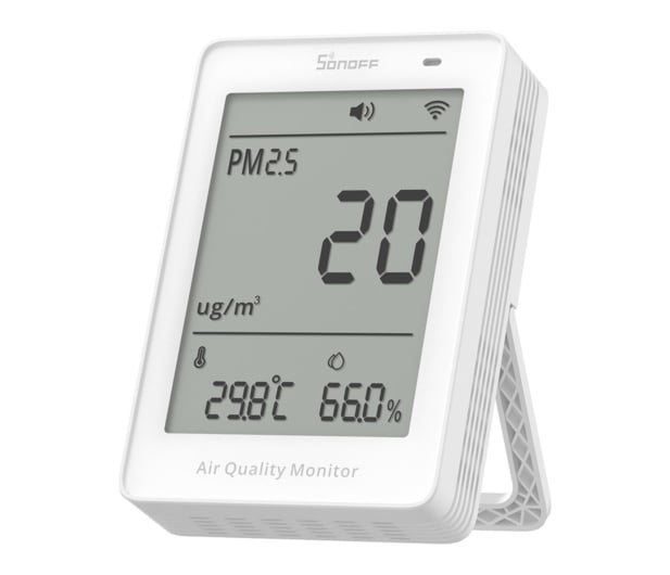 Sonoff Miernik jakości powietrza WiFi LCD AirGuard PM2.5 SAWF-07P - 1534493 - zdjęcie